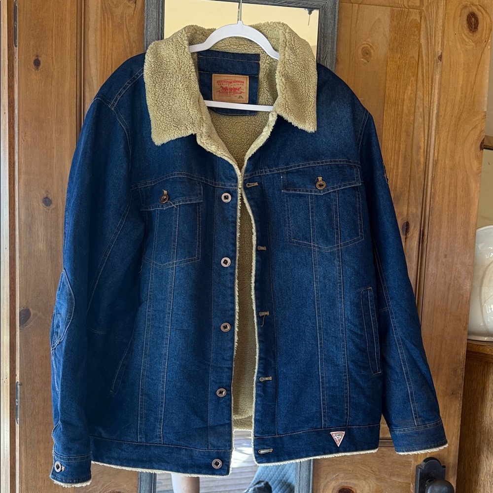 Men's Denim Sherpa Jacket